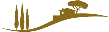 Gold pictogram of a Tuscany property managed by TurnKey, representing the premium and luxurious nature of our services.